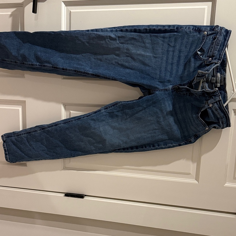 L.L. Bean Women's Straight Leg Jeans - Dark Blue